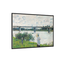 Claude Monet's The Promenade with the Railroad Bridge, Argenteuil (1874) - NOMADEN ART GALLERY
