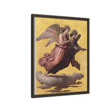 Two angels floating (1865) tempera art by Johann von Schraudolph