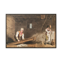 Illustration of line swinglers from The Costume of Yorkshire (1814) by George Walker - NOMADEN ART GALLERY