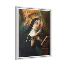 Female Saint Holding Crucifix with Crown of Thorns