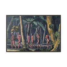 Puri Indians by the Paraiba river, Brazil. Coloured aquatint by P. Fumagalli, ca. 1821, after M. Zu Wied-Neuwied. - NOMADEN ART GALLERY