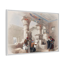 Deir el Medina (Dayr al Madinah) is an ancient Egyptian village which was home to the artisans who worked on the tombs in the Valley of the Kings illustration by David Roberts