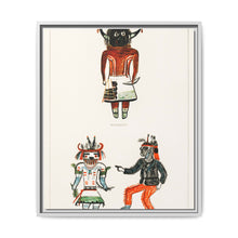 Hopi Katcinas - Piokot Turkwinu Turkwinu Mana (1895) drawn by the native people from the book of Jesse Walter Fewkes - NOMADEN ART GALLERY