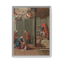 The Visitation and the Birth of Saint John the Baptist (La visitación y el nacimiento de san Juan Bautista) by Nicolás Enríquez - NOMADEN ART GALLERY