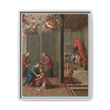 The Visitation and the Birth of Saint John the Baptist (La visitación y el nacimiento de san Juan Bautista) by Nicolás Enríquez - NOMADEN ART GALLERY