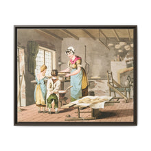 Illustration of woman making oat cakes from The Costume of Yorkshire (1814) - NOMADEN ART GALLERY