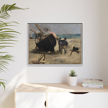 Tarring the Boat (Le Bateau goudronné) de Édouard Manet