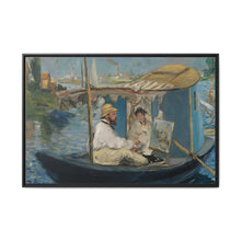 Monet in his Boat (c. 1874) by Edouard Manet - NOMADEN ART GALLERY