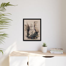 Cairo Street Scene: Vintage Egyptian Wall Art by David Roberts - Art Print Framed