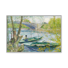 Fishing in Spring, the Pont de Clichy (Asnières) (1887) by Vincent Van Gogh - NOMADEN ART GALLERY