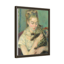 La mujer con el gato de Pierre-Auguste Renoir (c. 1875)