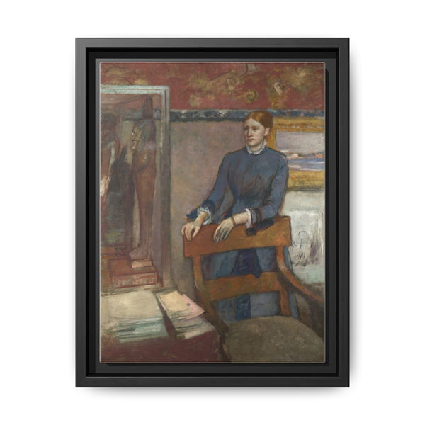 Hélène Rouart in her Father's Study (1886) by Edgar Degas - NOMADEN ART GALLERY