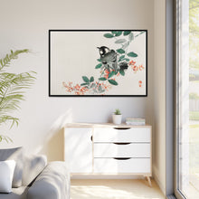 Black-capped chickadee by Kōno Bairei (1844-1895)