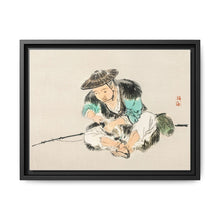 Man maintaining a fishing rod by Kōno Bairei (1844-1895) - NOMADEN ART GALLERY