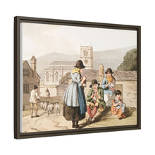 Illustration of Wensley Dale knitters from The Costume of Yorkshire (1814) by George Walker