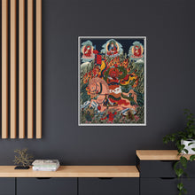 Tse Mara , a form of Dharmapala (protector of teachings), guardian of the Samye Monastery. Gouache painting by a Tibetan artist