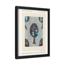Estampado pochoir con estampado de pájaros Art Nouveau en estilo oriental