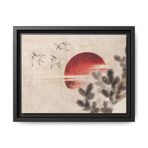 Katsushika Hokusai's birds and sunset, from Album of Sketches (1814) - NOMADEN ART GALLERY