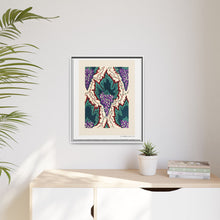 Estampado de pochoir Art Nouveau con estampado de uvas en estilo oriental. Original de nuestra propia edición de 1914 de Samarkande.