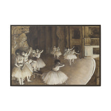 Ballet Rehearsal on Stage (1874) by Edgar Degas - NOMADEN ART GALLERY