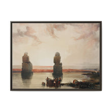 Statues of Memnon at Thebes during the inundation illustration by David Roberts (1796–1864) - NOMADEN ART GALLERY
