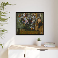Una mujer sentada junto a un jarrón de flores de Edgar Degas (¿Madame Paul Valpinçon?) 