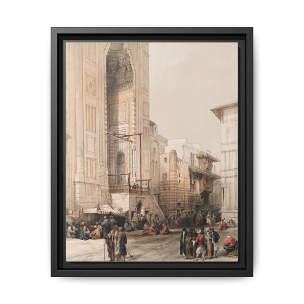 Grand entrance to the Mosque of the Sultan Hassan illustration by David Roberts (1796–1864) - NOMADEN ART GALLERY