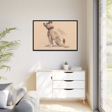 A Terrier, Sitting, Facing Left