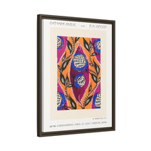 Flower pochoir pattern in Art Nouveau oriental style