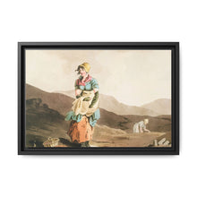 Illustration of the cranberry girl from The Costume of Yorkshire (1814) by George Walker - NOMADEN ART GALLERY