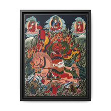 Tse Mara , a form of Dharmapala (protector of teachings), guardian of the Samye Monastery. Gouache painting by a Tibetan artist - NOMADEN ART GALLERY