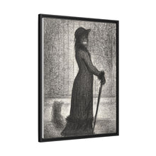 Georges Seurat's Woman Strolling (1884)