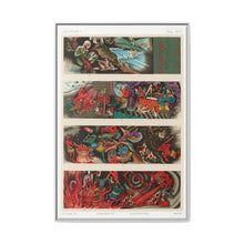 Chinese Buddhist hell, vintage painting by G.A. Audsley-Japanese illustration - NOMADEN ART GALLERY