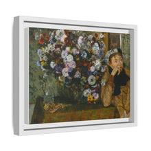 Una mujer sentada junto a un jarrón de flores de Edgar Degas (¿Madame Paul Valpinçon?) 