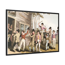 Illustration of riding the stang from The Costume of Yorkshire (1814) by George Walker