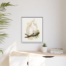 Goffin's Cockatoo (Cacatua goffiniana) colored wood-engraved plate by Alexander Francis Lydon.