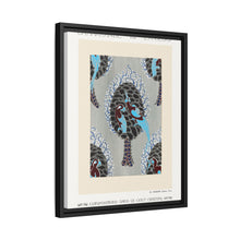 Estampado pochoir con estampado de pájaros Art Nouveau en estilo oriental