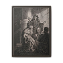 Simeon recognises the infant Jesus as saviour. Etching by C.W. Weisbrod after Rembrandt, 1627-8. - NOMADEN ART GALLERY
