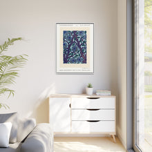 Flower pattern Art Deco stencil print in oriental style