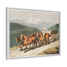 Illustration of the east riding or wolds waggon from The Costume of Yorkshire (1814) by George Walker