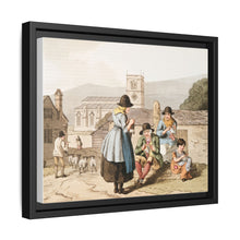 Illustration of Wensley Dale knitters from The Costume of Yorkshire (1814) by George Walker