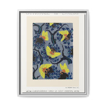 Butterfly pochoir pattern in Art Nouveau oriental style - NOMADEN ART GALLERY