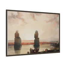 Statues of Memnon at Thebes during the inundation illustration by David Roberts (1796–1864)