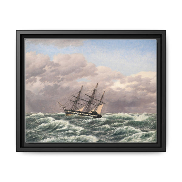 The Corvette "Galathea" in a Storm in the North Sea (1839) by C.W. Eckersberg - NOMADEN ART GALLERY