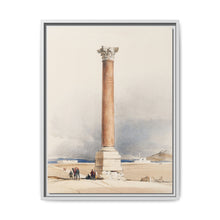Pompey's Pillar Alexandria illustration by David Roberts (1796–1864). - NOMADEN ART GALLERY