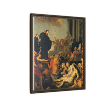 Saint Francis Xavier preaching and healing. Oil painting after Peter Paul Rubens.