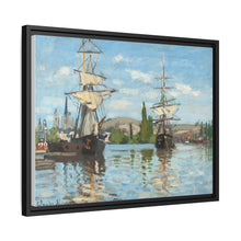 Ships Riding on the Seine at Rouen (1872–1873) by Claude Monet - NOMADEN ART GALLERY