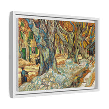 The Large Plane Trees (Road Menders at Saint-Rémy) (1889) by Vincent Van Gogh. Original from The Cleveland Museum of Art. - NOMADEN ART GALLERY