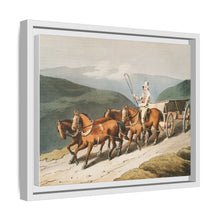 Illustration of the east riding or wolds waggon from The Costume of Yorkshire (1814) by George Walker