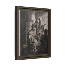 Simeon recognises the infant Jesus as saviour. Etching by C.W. Weisbrod after Rembrandt, 1627-8.